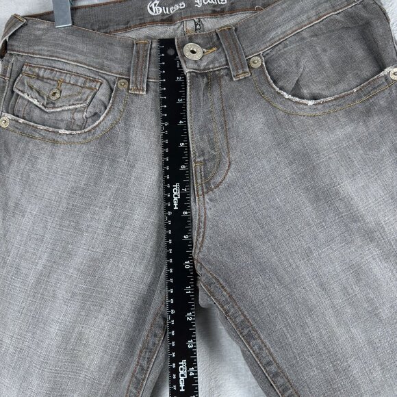Guess Jeans Womens Bootcut Leg Size 32 Mid Rise 100% Cotton Gray Light Wash - Picture 8 of 12